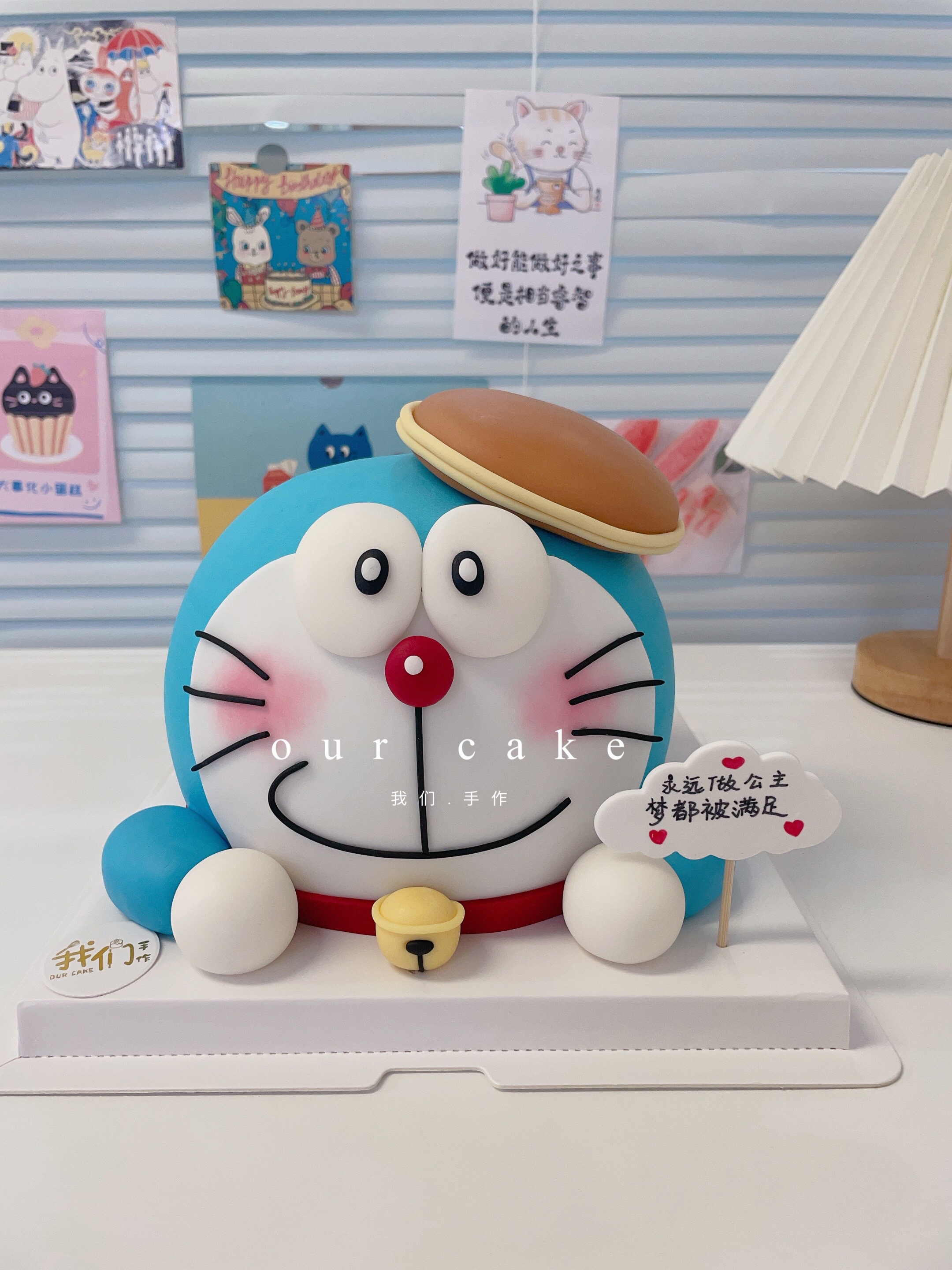 哆啦a梦叮当猫机器猫立体卡通蛋糕