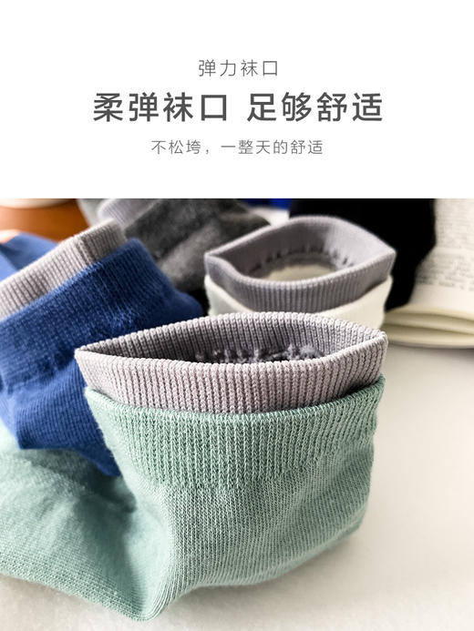 足装秀24新品夏天男士短袜棉质薄棉百搭轻薄透气双罗口船袜男袜子 商品图6