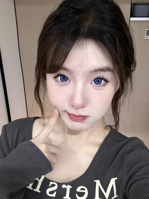 winni日抛 D26玛瑙贝壳/D27雪蓝水母/D28蜜茶珊瑚 14.5mm 一盒十片 日抛无售后！！ 非离子  灰/蓝/棕 商品图5