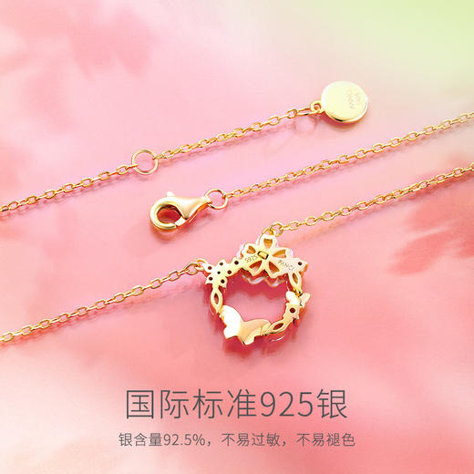 【蝴蝶花环项链】Fanci范琦银饰轻奢生日礼物生日礼物 下单赠精美礼盒 顺丰空运+运费险 商品图2