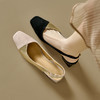 【预售5天】极简风~真皮拼色包头凉鞋女2025夏气质粗跟后空鞋CFE&3835 商品缩略图0