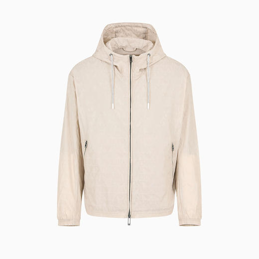EMPORIO ARMANI 阿玛尼 男士常规版型连帽外套 米色 3D1BH4 1NNXZ 06G2 商品图0