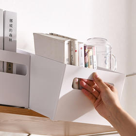 【白色4种规格可选】娜家直角手提储物收纳盒