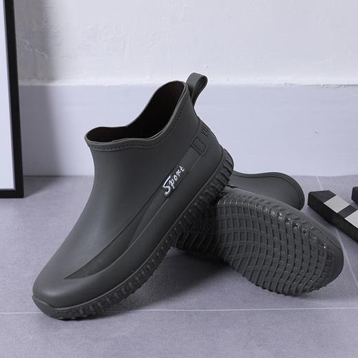【暴雨神器！INS时尚雨鞋来袭！】INS时尚短筒 360度防雨！雨天大步走！时尚舒适！男女防滑防水鞋厨房胶鞋洗车耐磨水靴-LC25A15 商品图1