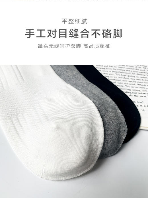 足装秀24新品夏天男士短袜棉质薄棉百搭轻薄透气网眼船袜男袜子 商品图7