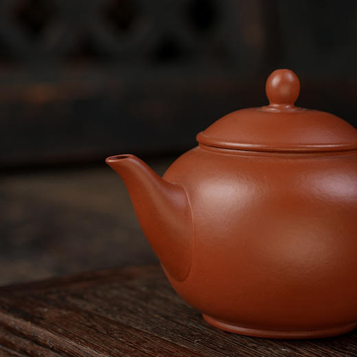 若兮壶原矿朱泥宜兴紫砂原矿茶壶紫砂壶功夫茶泡茶壶朱泥紫砂茶具仿古 商品图4
