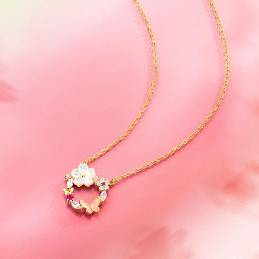 【蝴蝶花环项链】Fanci范琦银饰轻奢生日礼物生日礼物 下单赠精美礼盒 顺丰空运+运费险 商品图3