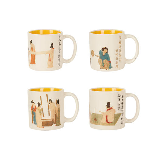 波士顿美术博物馆 礼遇东西系列 捣练图mini杯盲盒 端盒 单盒 迷你杯 马克杯 商品图4