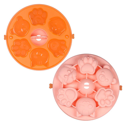 【超值2个装！无需刷油 轻松脱模】新品热销宝宝辅食盒硅胶蒸糕模具米糕磨具婴幼儿可蒸辅食模具 商品图5