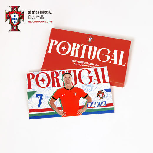 【官方正版】葡萄牙国家队|球员肖像明信片C罗球迷卡欧洲杯纪念卡片 商品图3