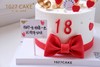 1027CAKE  | 520  爱的告白 小熊 周年纪念 翻糖蝴蝶结 商品缩略图2