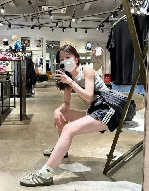 621-2 阿弟Gazelle Indoor多巴胺色 复古时髦 防滑耐磨 低帮板鞋 选大一号 商品图10