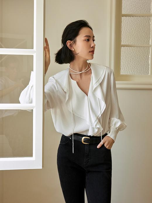 波点提花荷叶边上衣FCE2TOP152 商品图8