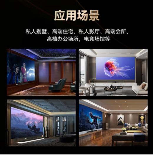 雷曼（13462）家庭巨幕墙micro led 高清防蓝光家庭影院豪宅别墅智慧屏雷曼光电COB全面屏 163吋4K豪宅别墅标配Micro LED自发光 商品图3
