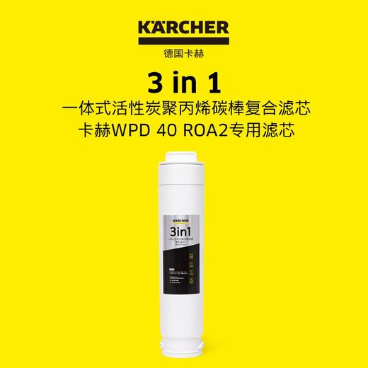 KARCHER卡赫加热净水器家用饮水机直饮净水机反渗透过滤即热式台上式净饮一体机TDS屏显 WPD40系列三合一滤芯 商品图1