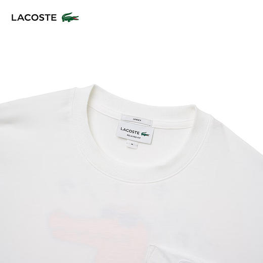 【海南专供价】Lacoste法国鳄鱼夏日系列新款舒适百搭短袖T恤TH8190-98 商品图4