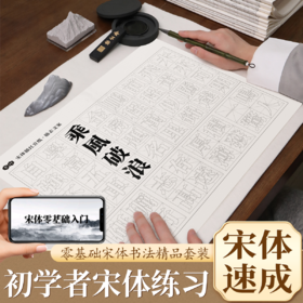 初学控笔宋体速成宣纸控笔描红入门书法笔墨纸砚文房四宝书法专用