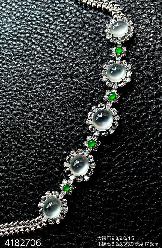 玻璃种蛋面套链【4182706】具体价格微信咨询 商品图2