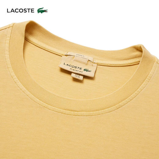Lacoste法国鳄鱼男装新款男士T恤圆领纯色简约短袖TH8312-10 商品图2