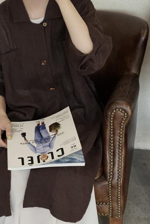 KHADI&CO 亚麻轻薄长衬衫外套(EARTH2 Linen Coat) 商品图5