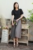 Le Malene 垂感百褶半裙 13063 商品缩略图1
