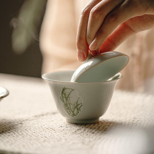 暮苍斋<窗兰盖碗> 商品图1