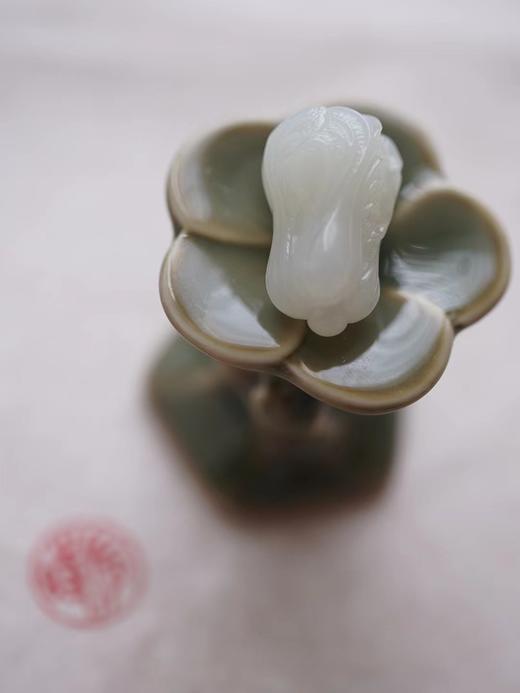 至味清欢·和田玉白菜吊坠【嘉石313】 商品图6