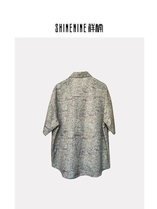 W429622194花色纹理短袖休闲衬衫 商品图1