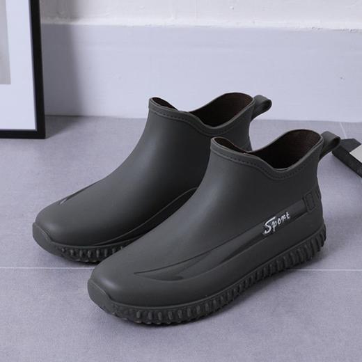【暴雨神器！INS时尚雨鞋来袭！】INS时尚短筒 360度防雨！雨天大步走！时尚舒适！男女防滑防水鞋厨房胶鞋洗车耐磨水靴-LC25A15 商品图2