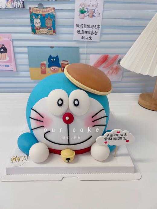 哆啦A梦叮当猫机器猫立体卡通蛋糕-低糖处理无添加 商品图3