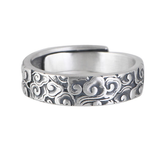 【祥云万里】990银足银复古祥云戒指 【SCH-SY24071】 商品图4