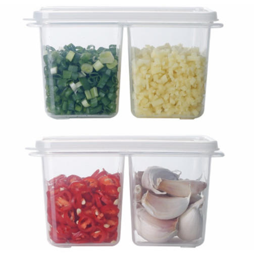 【透明款两个装】娜家葱花蒜泥保鲜盒 商品图0