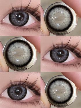 winni日抛 D26玛瑙贝壳/D27雪蓝水母/D28蜜茶珊瑚 14.5mm 一盒十片 日抛无售后！！ 非离子  灰/蓝/棕