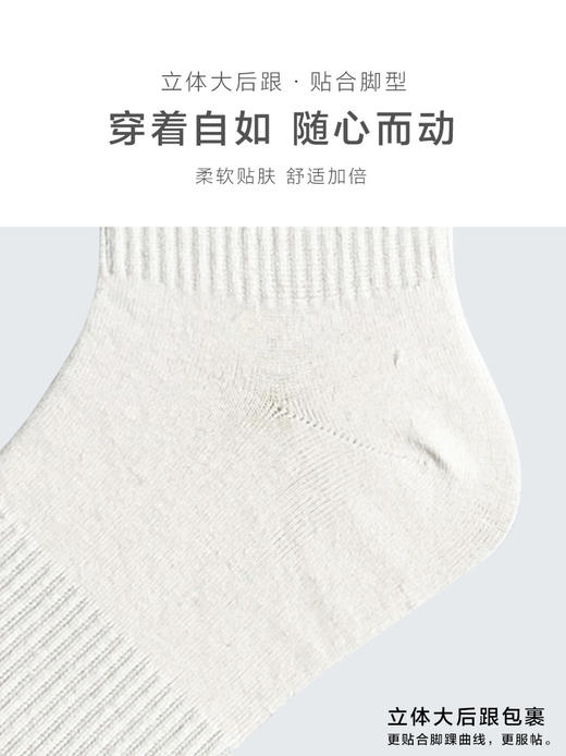 足装秀24新款夏季男士短袜棉质百搭轻薄透气吸汗短邦运动男袜子 商品图5