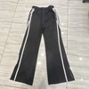 3-16GD松紧腰拼色字母织带休闲长裤40515（黑） 夏季 142170020321 商品缩略图4