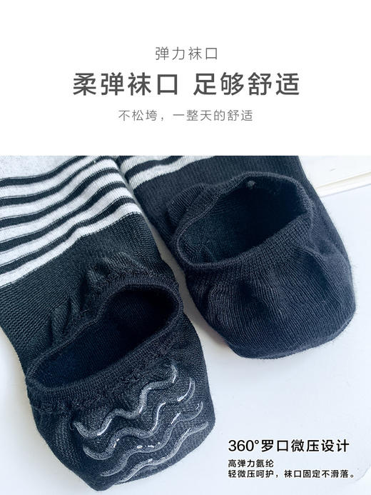 足装秀24新品夏天男士短袜棉质百搭浅口防脱轻薄透气隐形袜男袜子 商品图5
