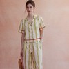 CremeSu 早春新品家居服Frida系列条纹撞色时尚外穿睡衣套装高支棉【该商品不支持用券】 商品缩略图0