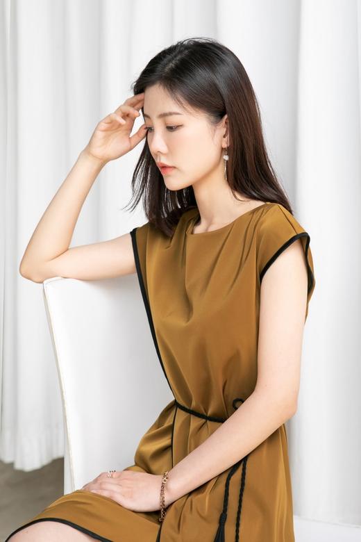 ELLA JADE 高端醋酸撞色连衣裙 12921【不含腰带】 商品图4