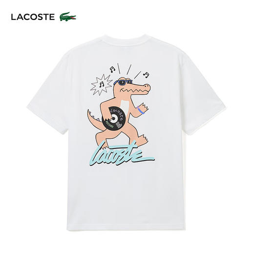 【海南专供价】Lacoste法国鳄鱼夏日系列新款舒适百搭短袖T恤TH8190-98 商品图5
