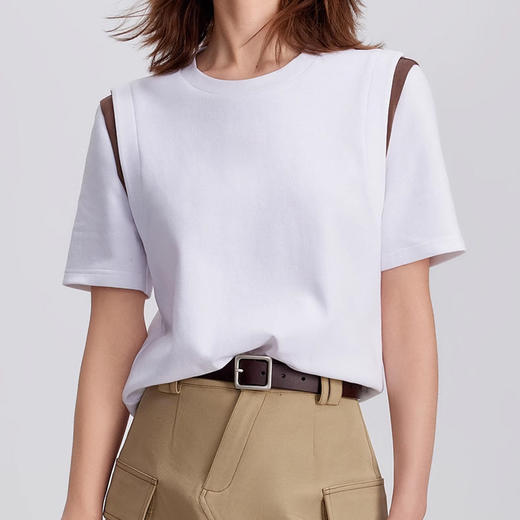 裁缝学苑AS274设计感拼接撞色圆领短袖T恤纸样女装新款上衣裁剪样板 商品图2