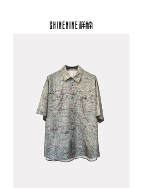 W429622194花色纹理短袖休闲衬衫