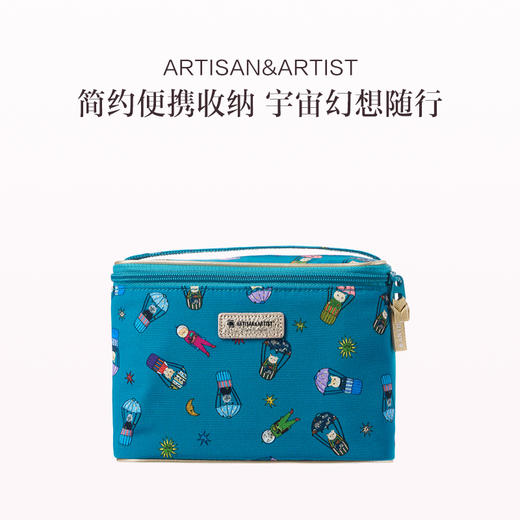 保税直发 ARTISAN&ARTIST 宇宙旅行猫系列 小号化妆包/中号化妆包/大号化妆包/手提盒型包/斜挎手机包 可拆卸 商品图1