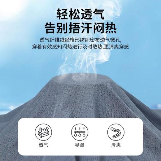 【买1送1发2件】男士运动速干圆领短袖T恤2024春夏新款纯色冰丝薄款户外打底 商品图3