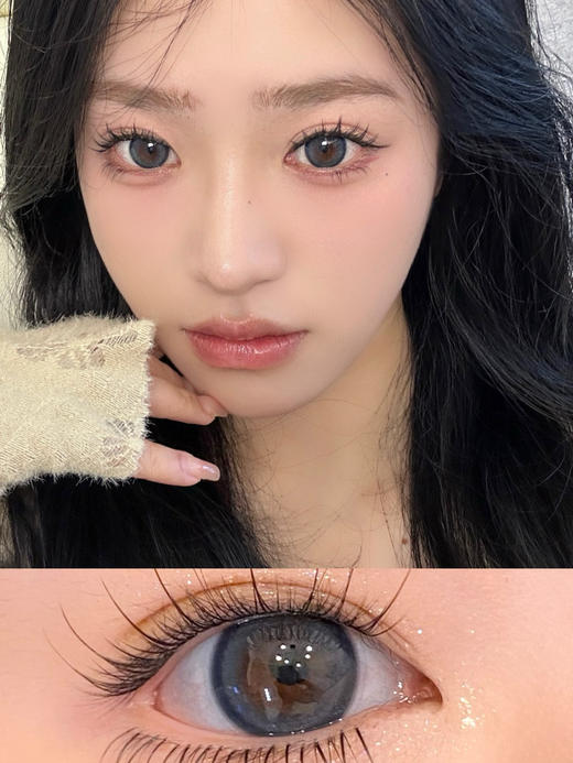 [韩国美瞳] Fully Gift韩产半年年抛 网感清透气泡瞳火漆盐湖（2片） 商品图4