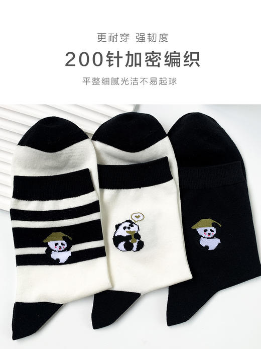 足装秀24新品春夏男士短袜棉质细腻顺滑透气抗起球潮袜男中邦袜子 商品图2