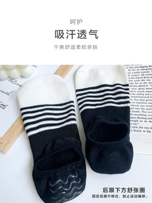 足装秀24新品夏天男士短袜棉质百搭浅口防脱轻薄透气隐形袜男袜子 商品图3