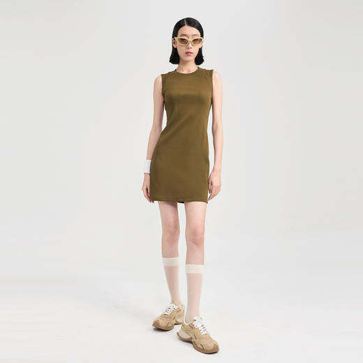 lost in echo2024夏季新款高级镂空修身短款纯棉百搭背心裙连衣裙 商品图2