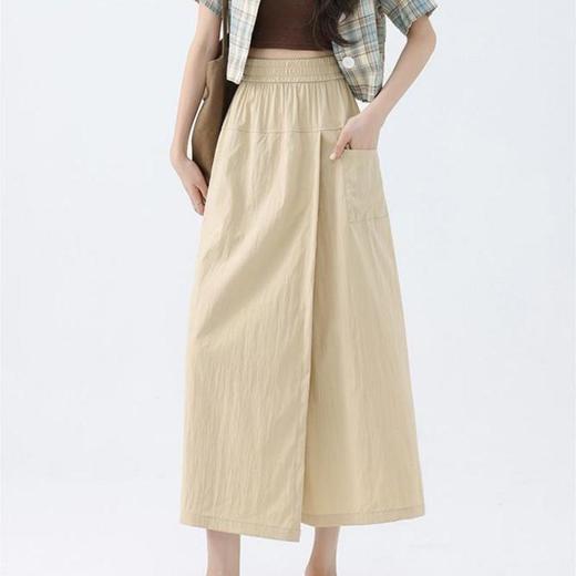 【工装裙裤】夏薄款宽松阔腿高腰半身裙裤 商品图5