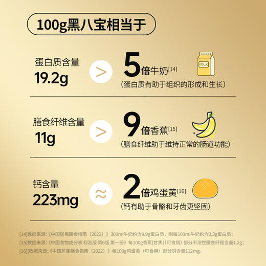 【燕之坊】黑八宝禅食450g 焕新升级 口感更细纯正五谷 黑桑葚黑芝麻等多种黑色食材研磨 五谷禅食代餐粉 商品图7