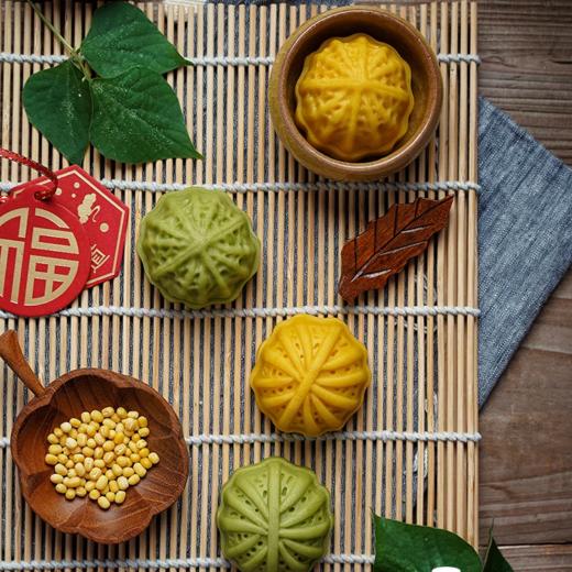 50g月饼模【 核桃形】（2花片） 月饼模绿豆糕模 立体核桃形按压式月饼模 商品图2